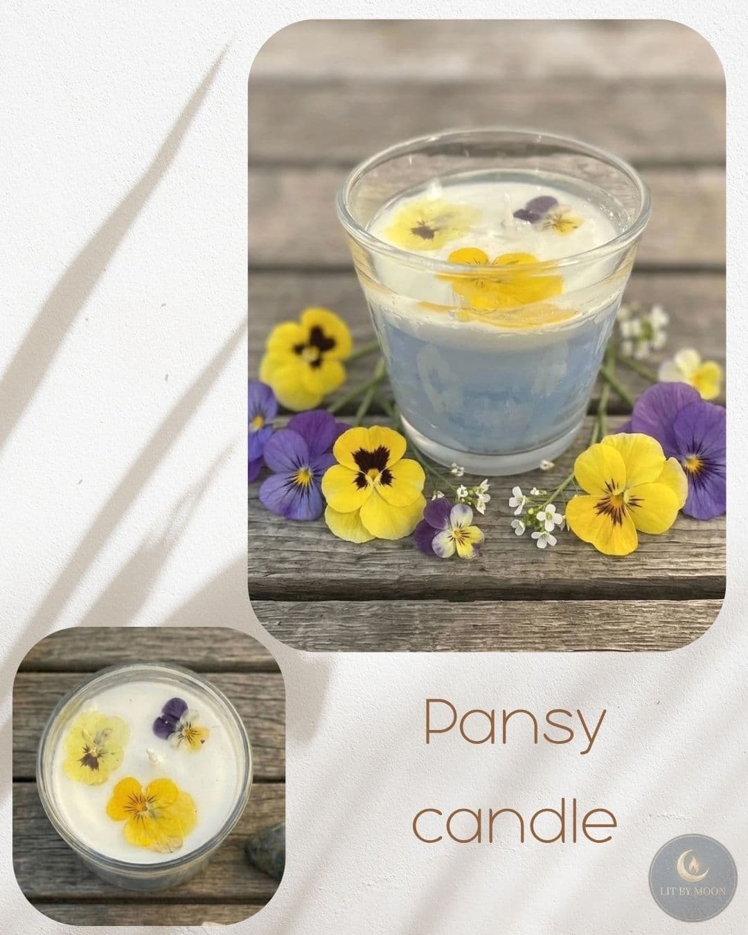 Pansy candle